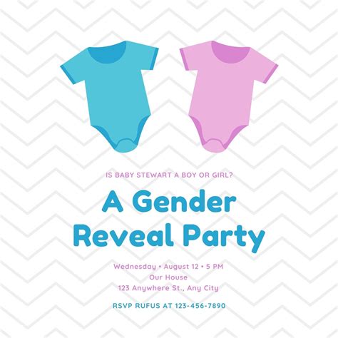 Free Printable Gender Reveal Invites .